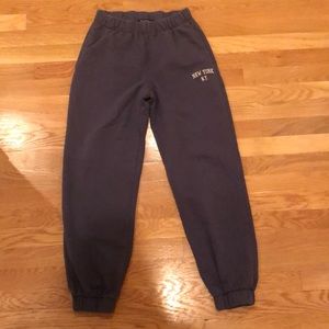 Navy blue New York N.Y Brandy Melville sweatpants